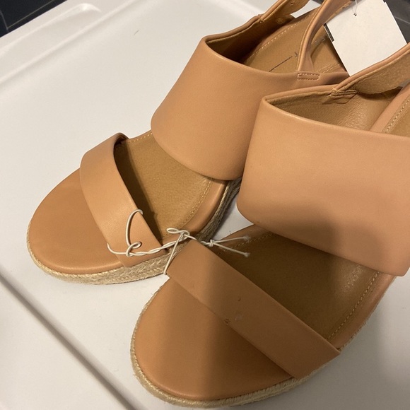 Report tan leather wedge sandals - Picture 2 of 7